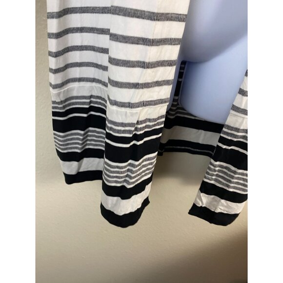 J. Jill Wearever Collection Women Striped Open Front Cardigan Sweater Plus Sz 1X - Picture 10 of 16